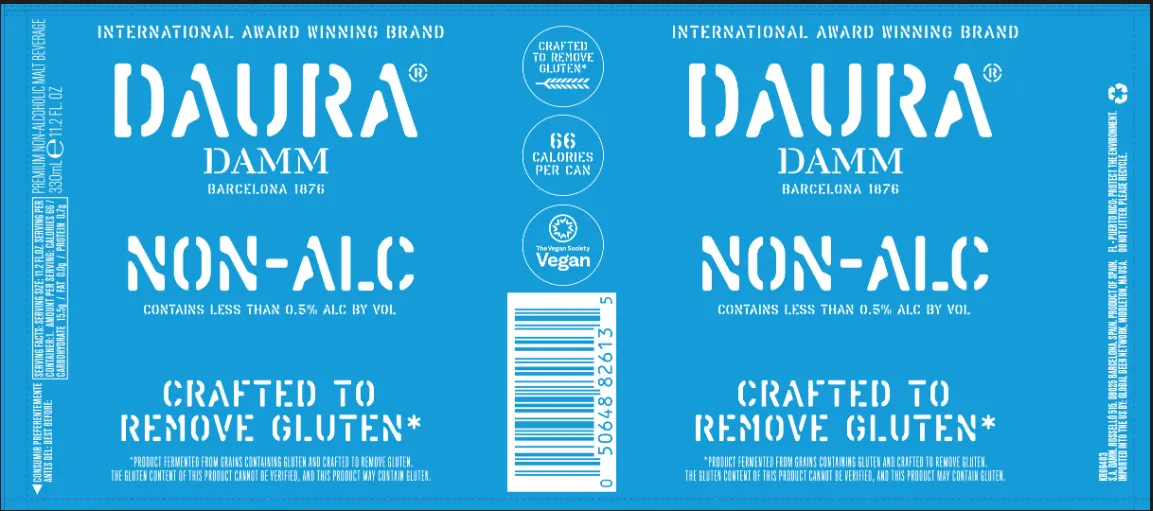 Daura Damm label