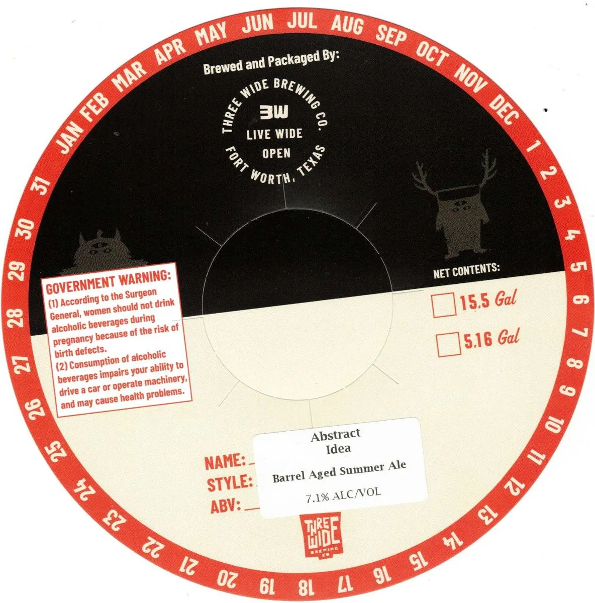 Abstract Idea — full label as filed with TTB