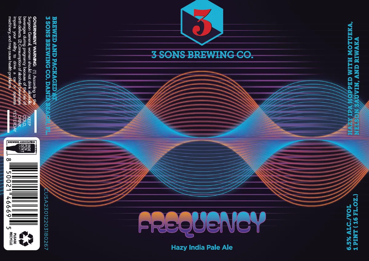 Frequency — full label as filed with TTB