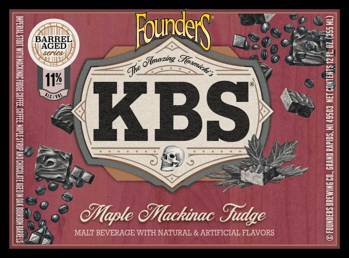 KBS Maple Mackinac Fudge — full label as filed with TTB