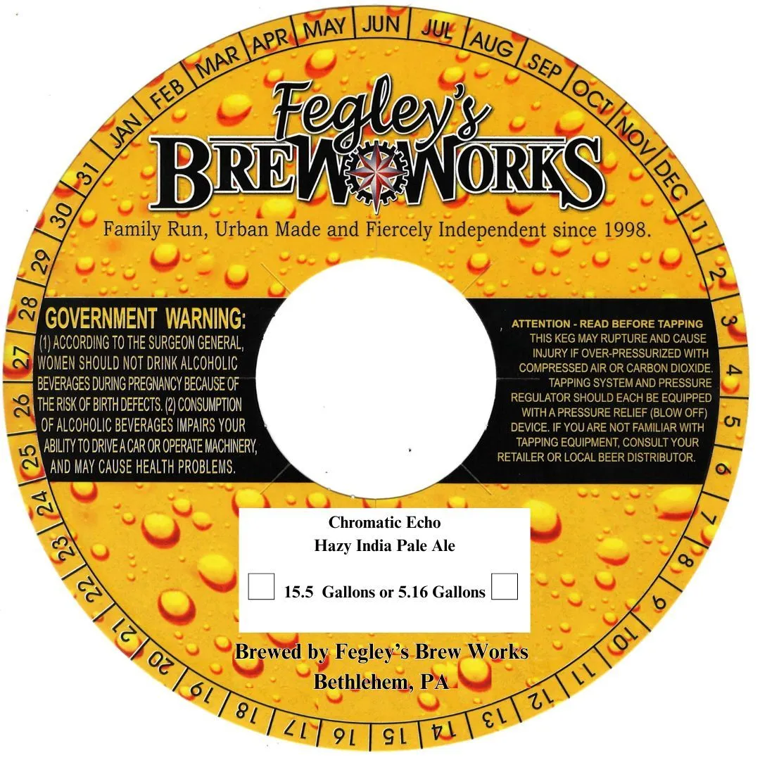 Chromatic Echo — full label as filed with TTB