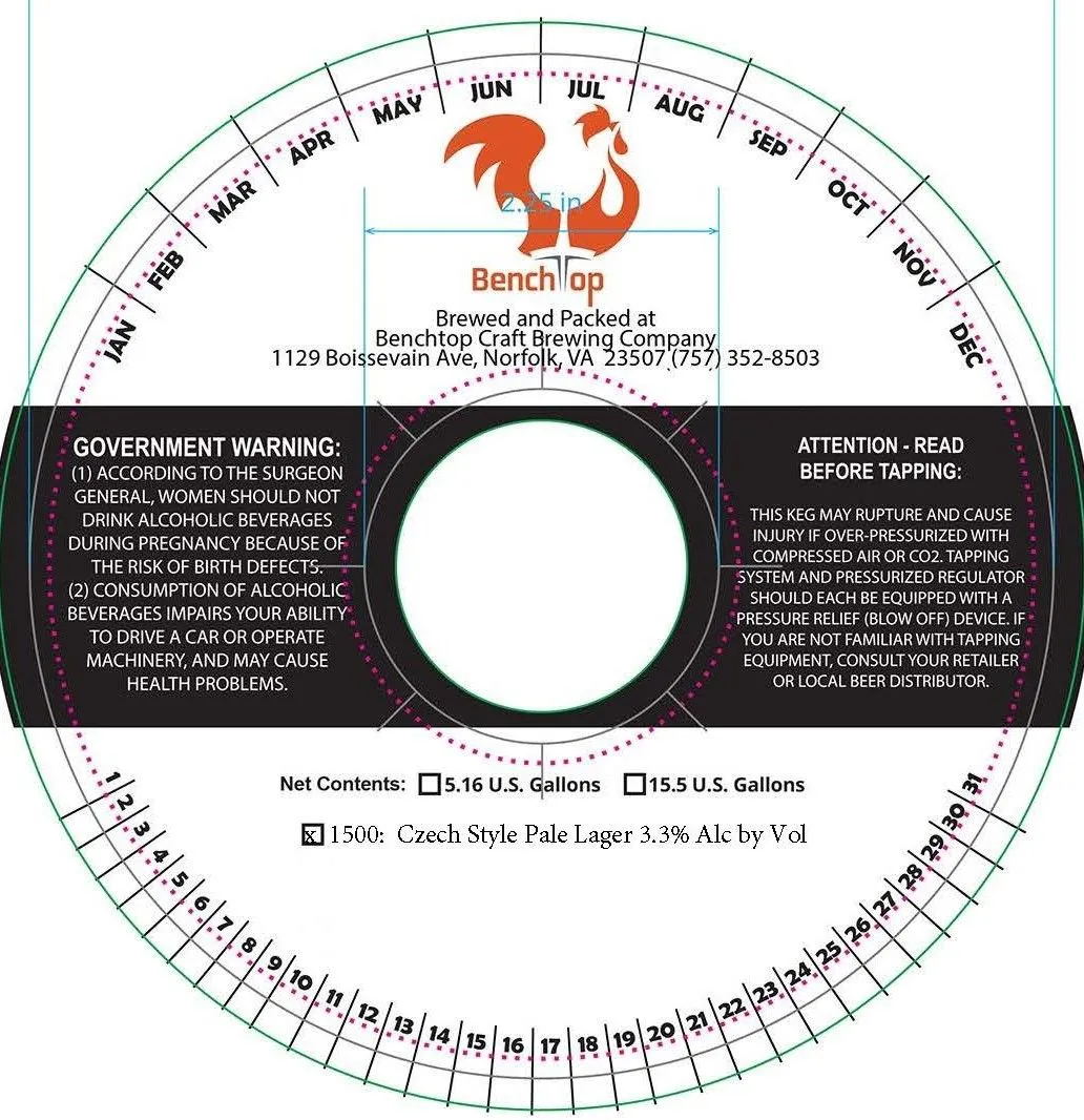 1500 — full label as filed with TTB