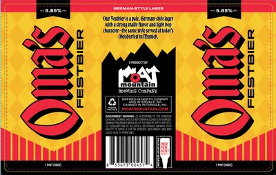 Oma's Festbier label