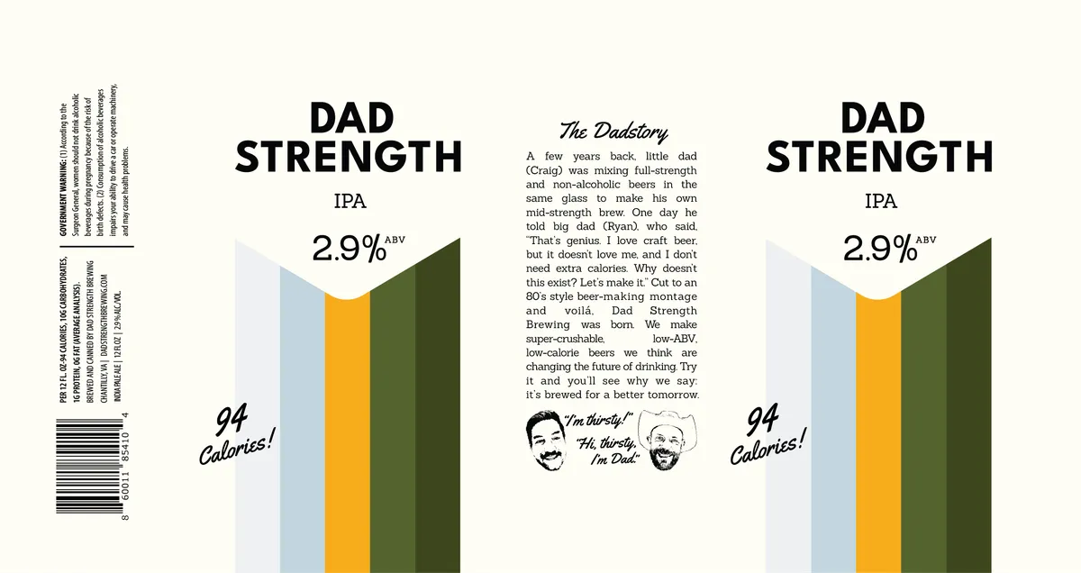 Dad Strength IPA — full label as filed with TTB
