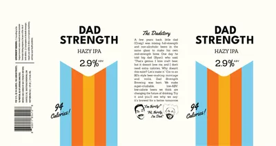 Dad Strength label