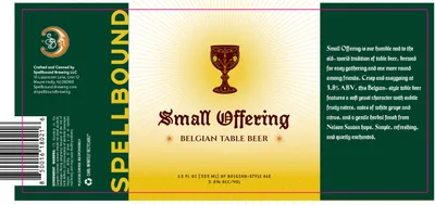 Small Offering label