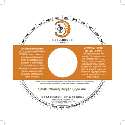 Small Offering Belgian Style Ale label