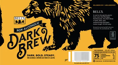 Non-Alcoholic Dark Brew label