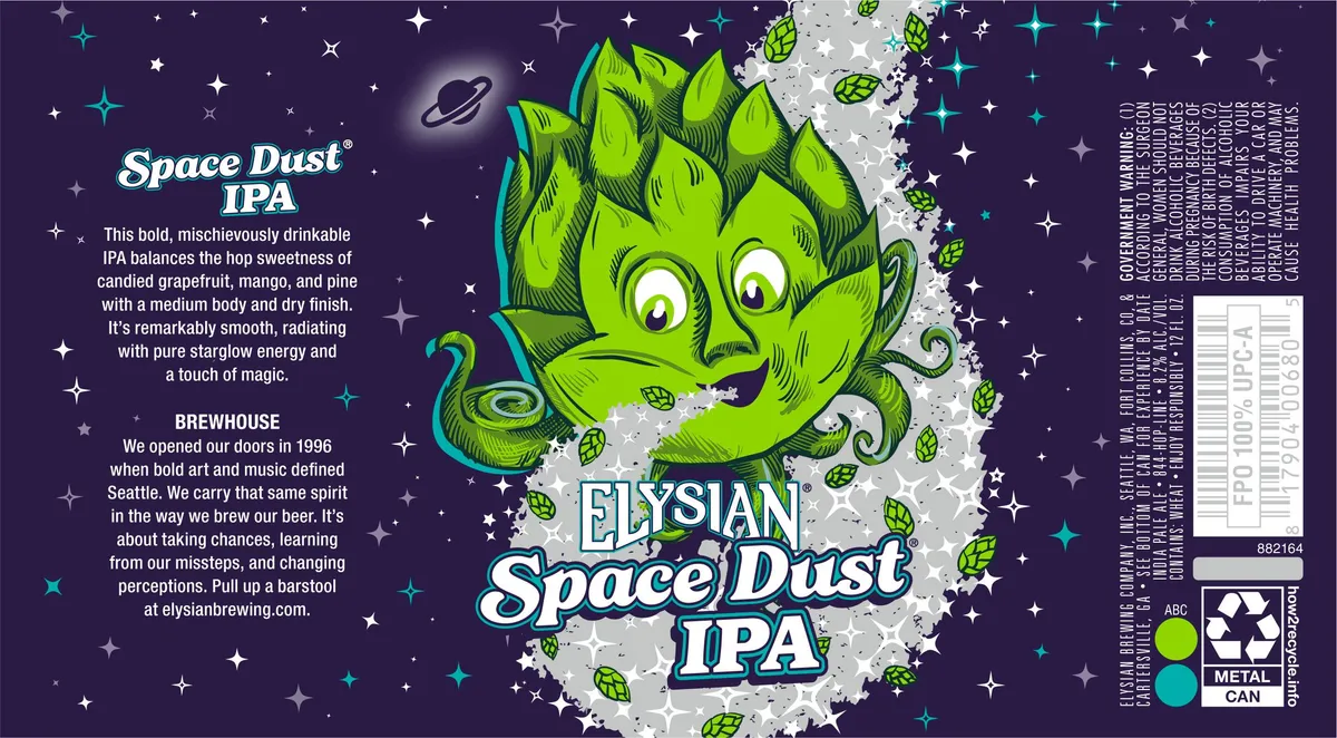 Space Dust IPA — full label as filed with TTB