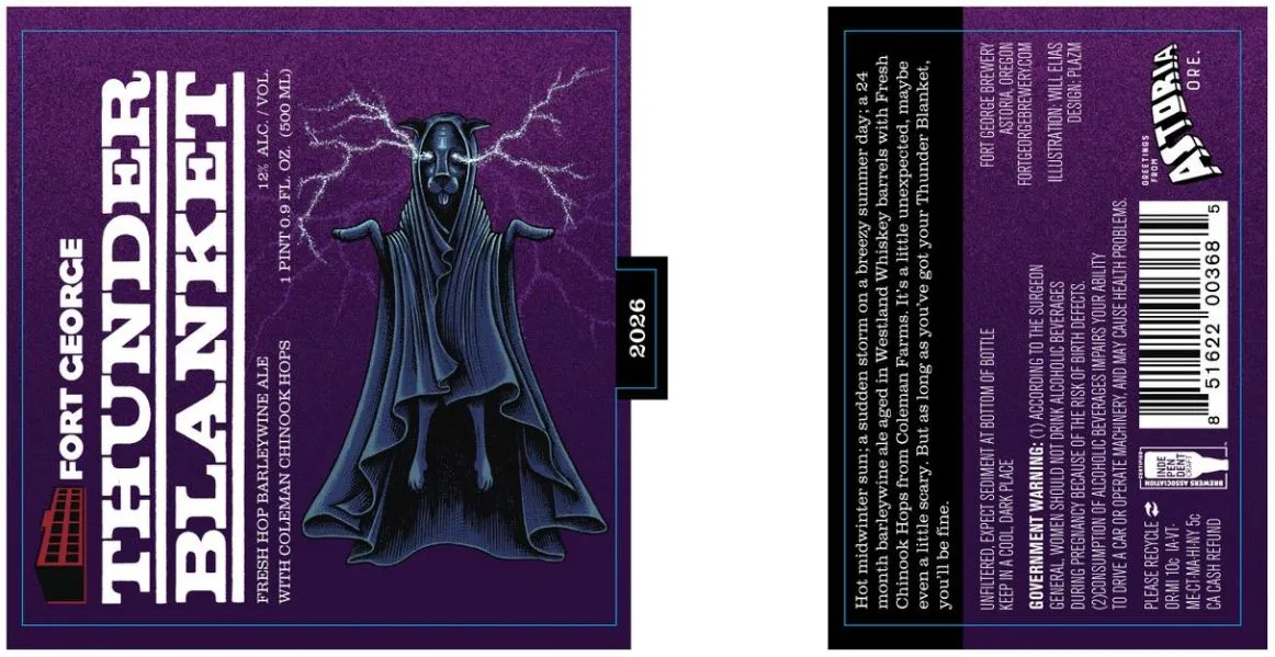 Thunder Blanket — full label as filed with TTB