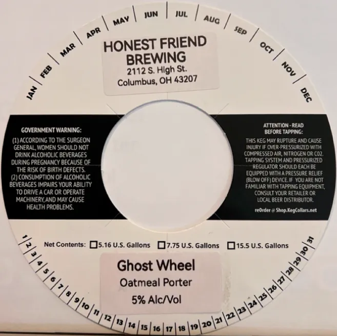 Ghost Wheel — full label as filed with TTB