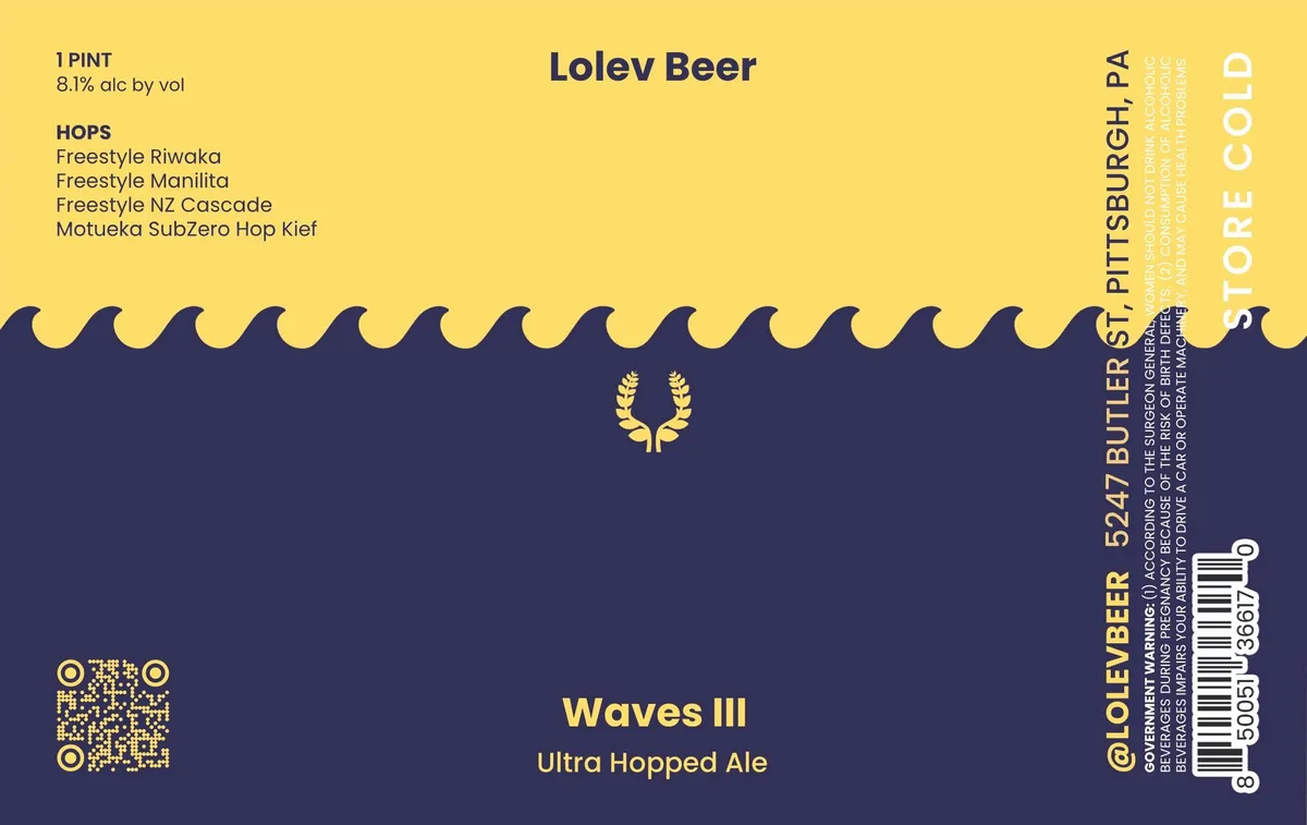 Waves III — full label as filed with TTB