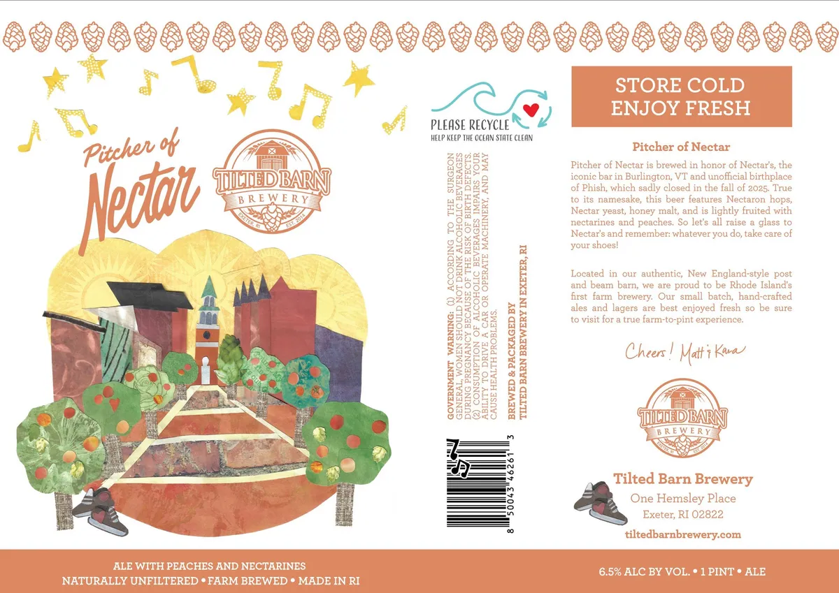 Pitcher of Nectar — full label as filed with TTB