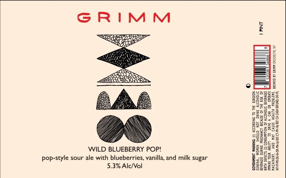 Wild Blueberry Pop! — full label as filed with TTB