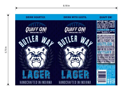 Butler Way Lager label