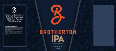 Brotherton IPA label
