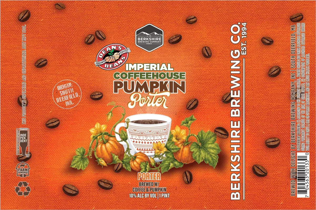 Imperial Coffeehouse Pumpkin Porter — full label as filed with TTB