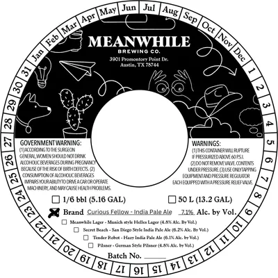 Curious Fellow - India Pale Ale label