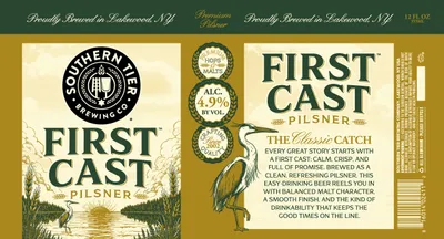 First Cast Pilsner label