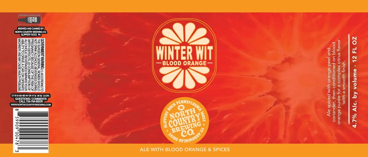 Winter Wit Blood Orange — full label as filed with TTB
