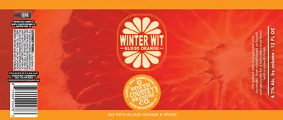Winter Wit Blood Orange label
