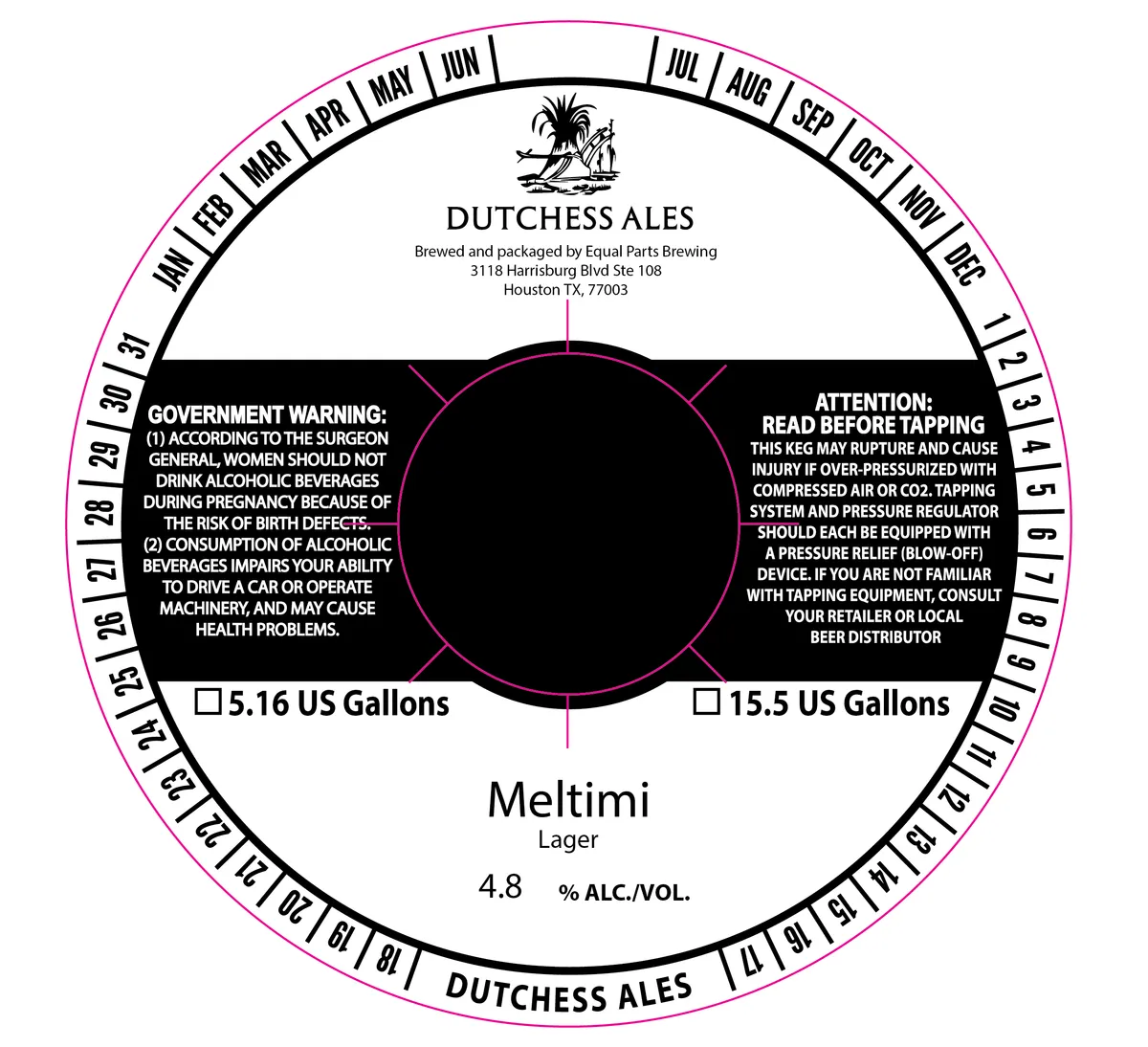 Meltimi — full label as filed with TTB