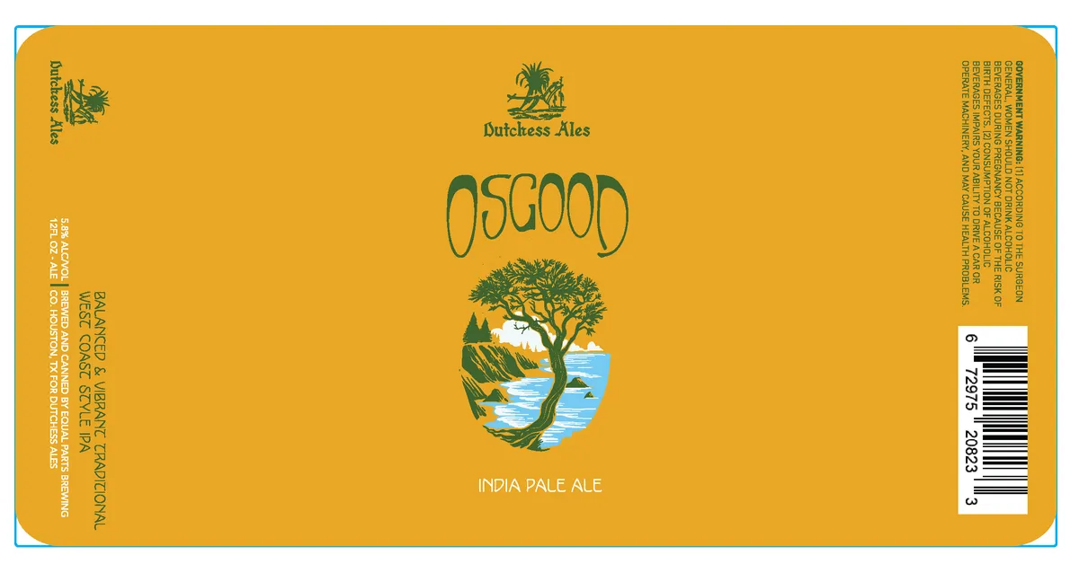 Osgood — full label as filed with TTB