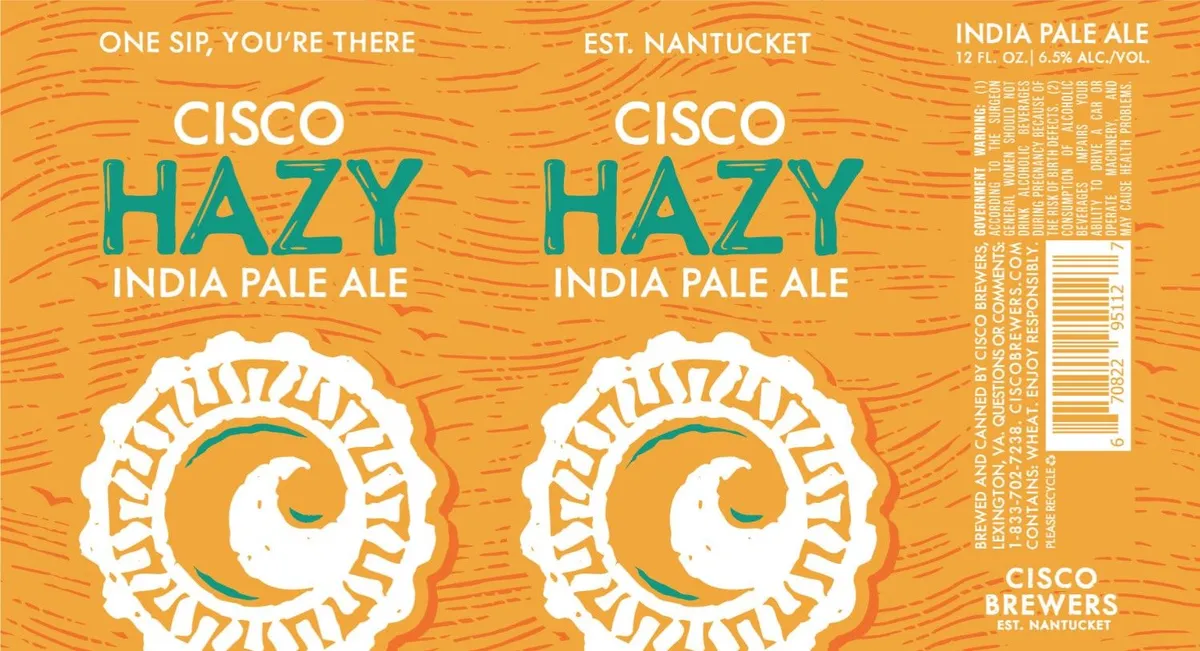 Cisco Hazy India Pale Ale — full label as filed with TTB