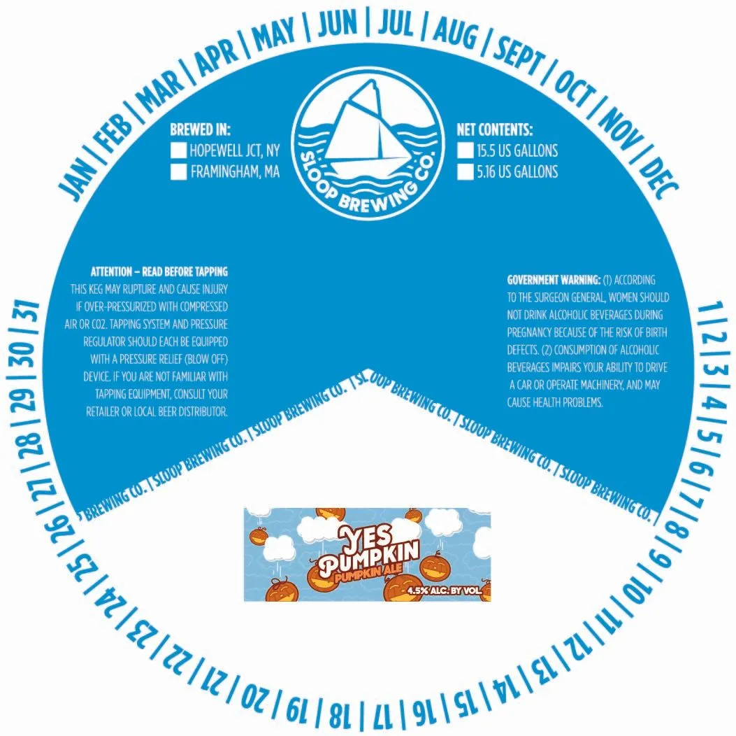 Yes Pumpkin — full label as filed with TTB