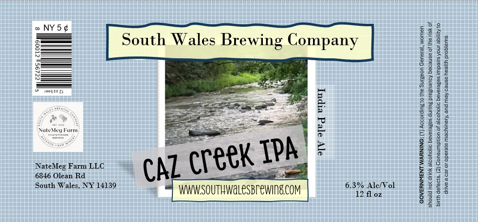 Caz Creek IPA label