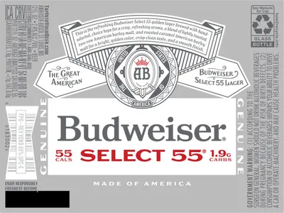 Budweiser Select 55 label