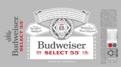 Budweiser Select 55 label
