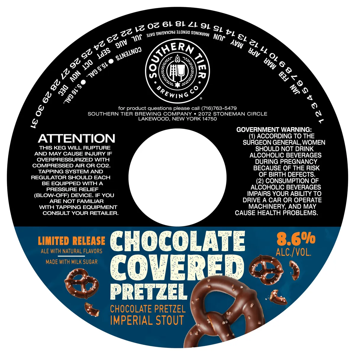 Chocolate Covered Pretzel — full label as filed with TTB