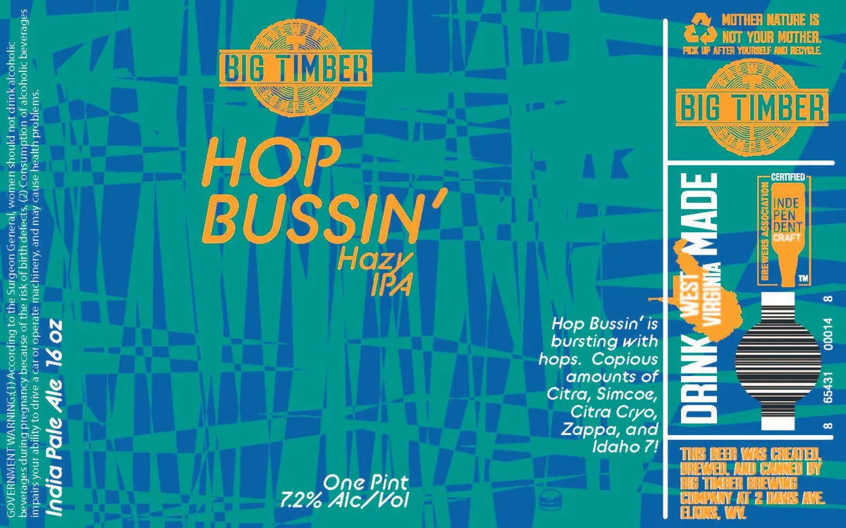 Hop Bussin' Hazy IPA label