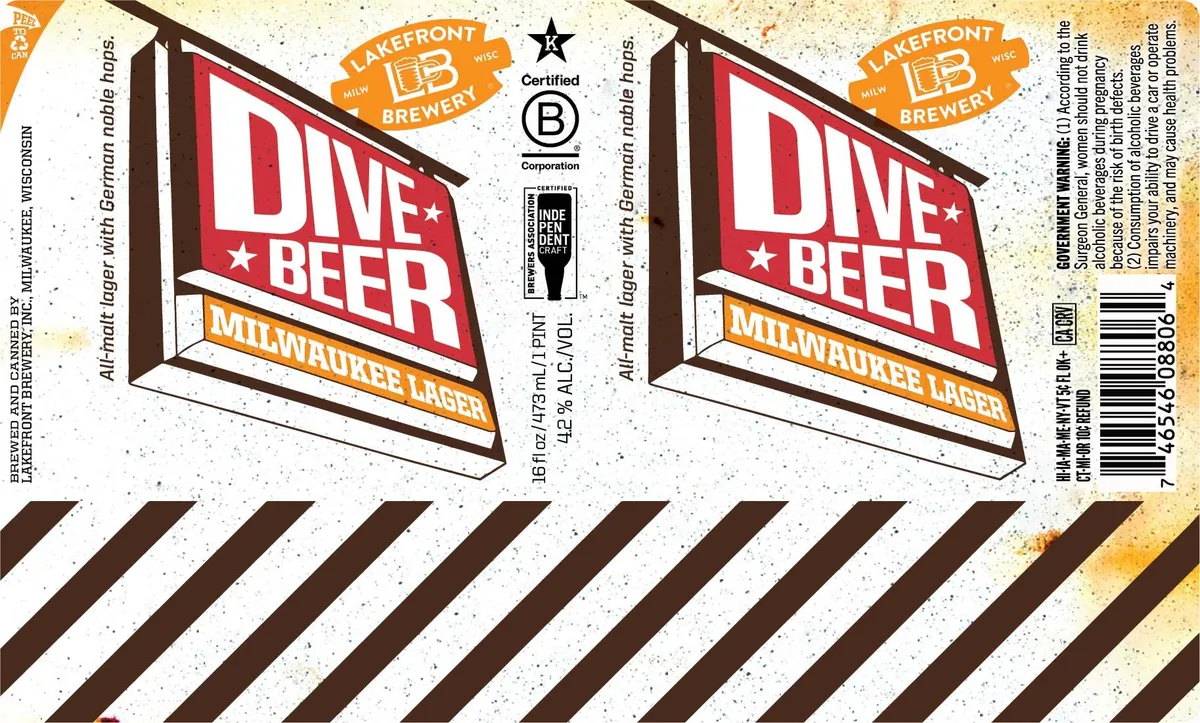 Dive Beer — full label as filed with TTB
