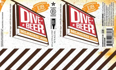 Dive Beer label
