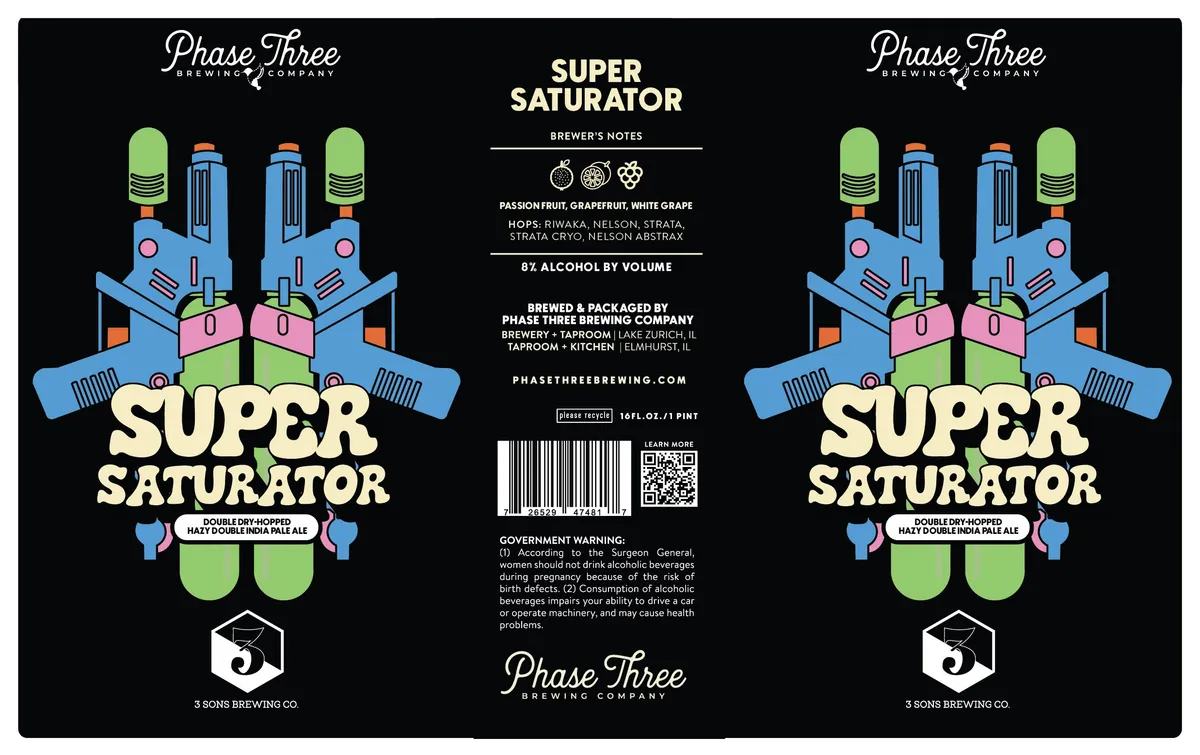 Super Saturator — full label as filed with TTB