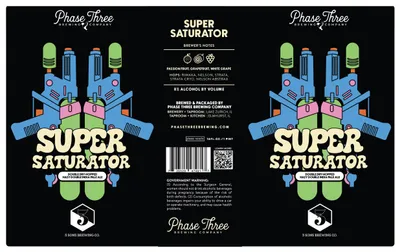 Super Saturator label