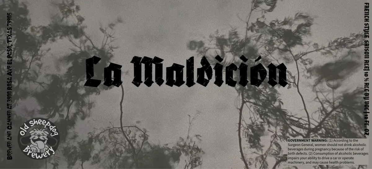 La Maldición — full label as filed with TTB