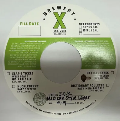 S.O.K. label