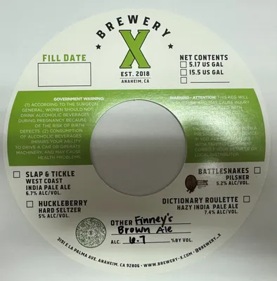 Finney's Brown Ale label
