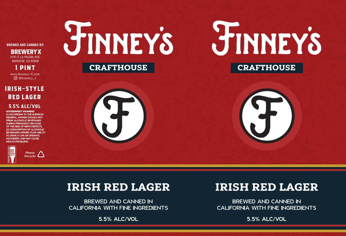 Irish Red Lager — full label as filed with TTB