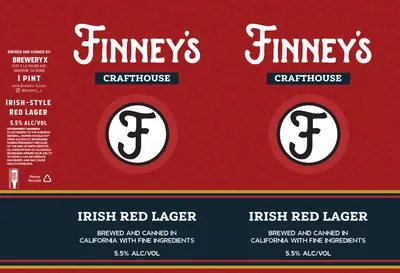 Irish Red Lager label
