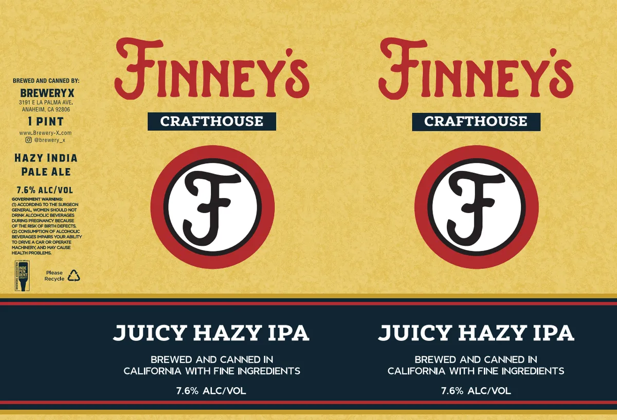 Juicy Hazy IPA — full label as filed with TTB