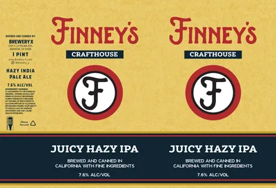 Juicy Hazy IPA label