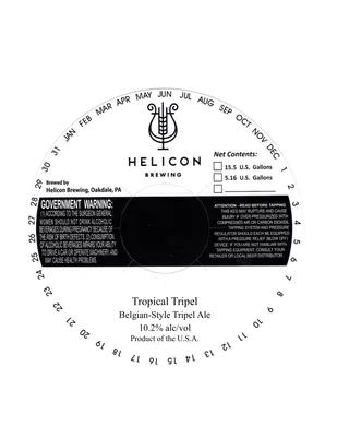 Tropical Tripel label