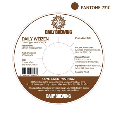 Daily Weizen label