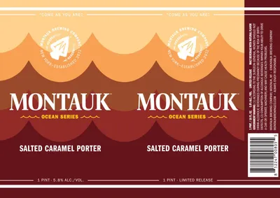Ocean Series Salted Caramel Porter label