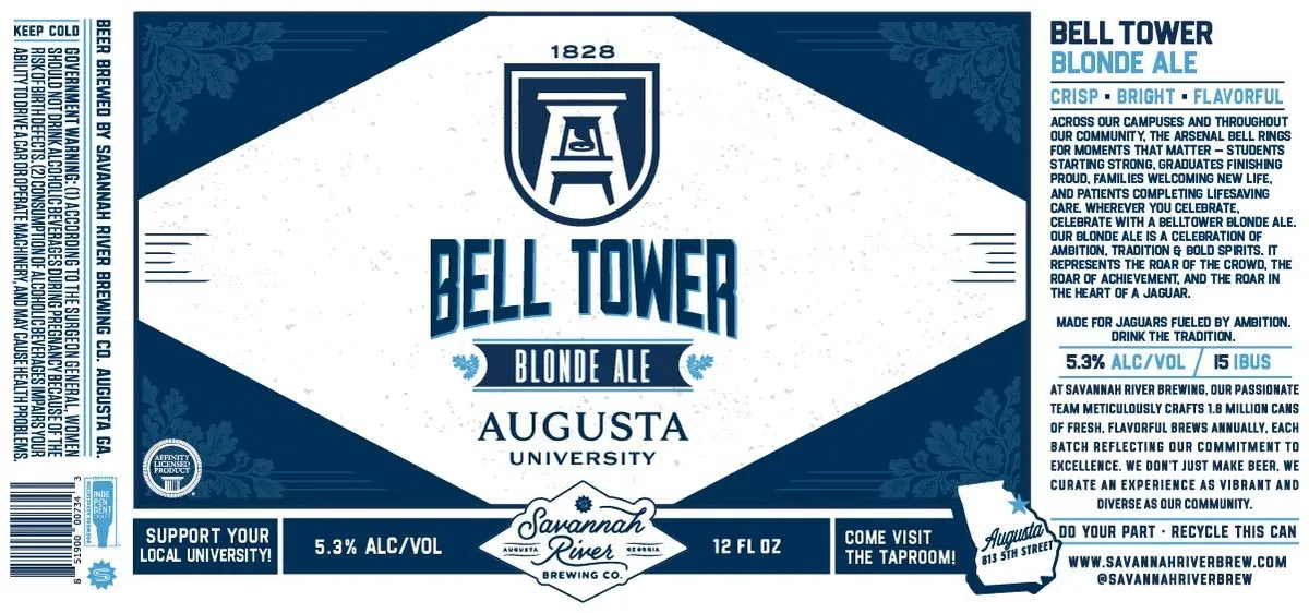 Bell Tower Blonde Ale — full label as filed with TTB
