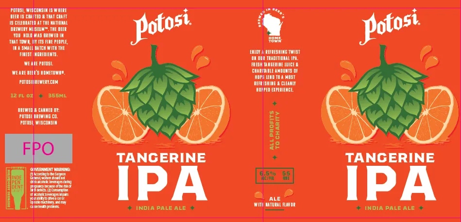 Tangerine IPA — full label as filed with TTB